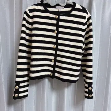 H&M 니트 보더 가디건