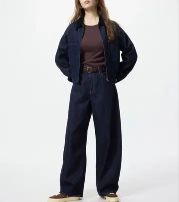 UNIQLO 배기 커브 청바지 28(71cm)