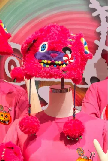USJ 한정판 하미곰 핑크 봉제 인형 햇