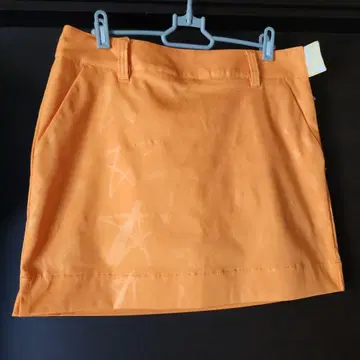 오렌지 별무늬 여성용 스커트