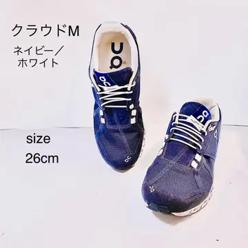 On 스니커즈 클라우드M 네이비/화이트 26cm