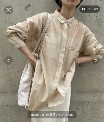 select MOCA 시어 오버 셔츠 S 사이즈