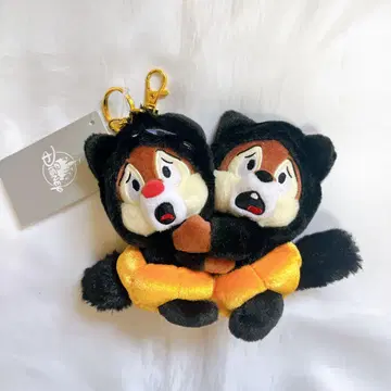 DISNEY HALLOWEEN 칩앤데일 봉제 인형 키링 분장