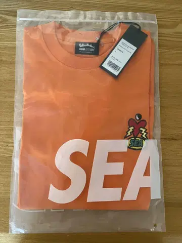 WIND AND SEA 파라파라 래퍼 T셔츠 S 오렌지