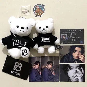 BE:FIRST 레오 곰 모어플러스 마스코트 참 스티커 트레이딩 카드