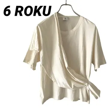 [ 새상품급 ] ROKU 6 비대칭 T셔츠 숄 박스