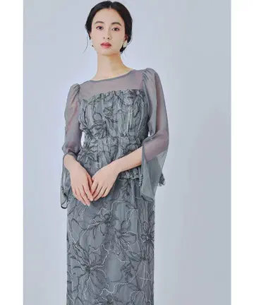 niana의 파티 드레스 라메 자수 레이어드 포멀 드레스 결혼식