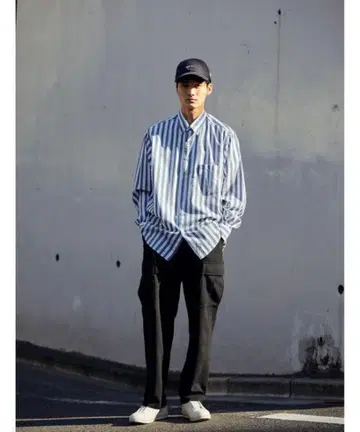 C/LYC 스트라이프 패턴 저스트 루즈 셔츠