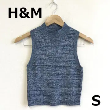 C0903A12 [ H&M ] 하이넥 슬리브리스 니트