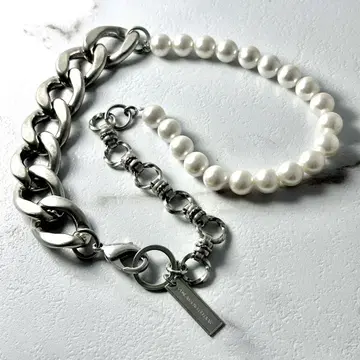 JOHN LAWRENCE SULLIVAN 20AW 펄 체인 목걸이