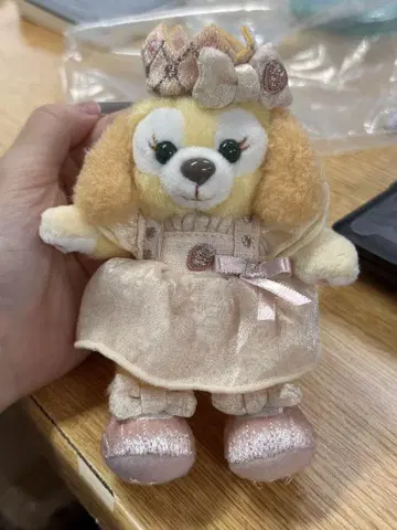 상하이 디즈니 생일 쿠키앤 봉제 인형 키체인 마스코트