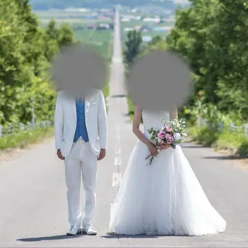 결혼식 화이트 수트