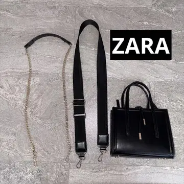 ZARA 가죽 숄더백 부속 스트랩 포함