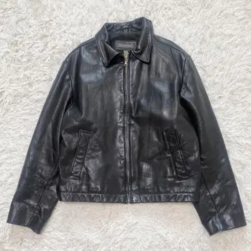 90s BANANA REPUBLIC 카라 부착 올드 스타일 가죽 자켓