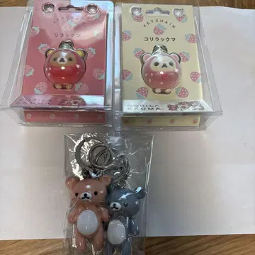 리락쿠마 코리락쿠마 딸기 없는 하루 키링