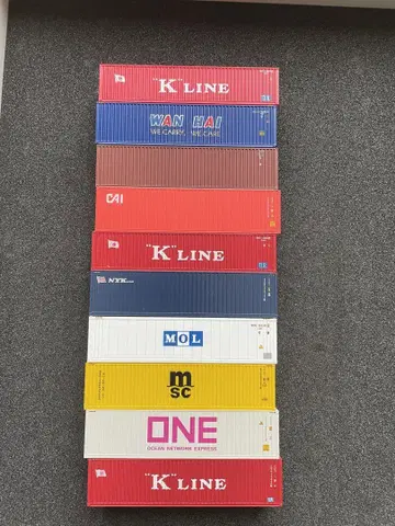 N 게이지 해상 컨테이너 코키 화물 기차 트레일러 컬렉션 2
