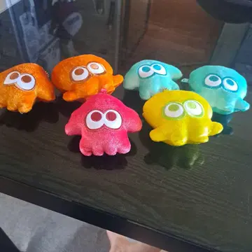 오징어 캐릭터 봉제 인형 6개 세트