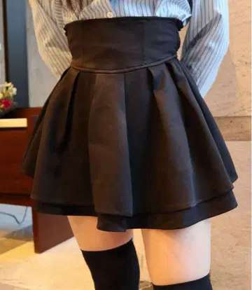Diable baiser 슬림 레그 스커트 블랙 M 유메텐보