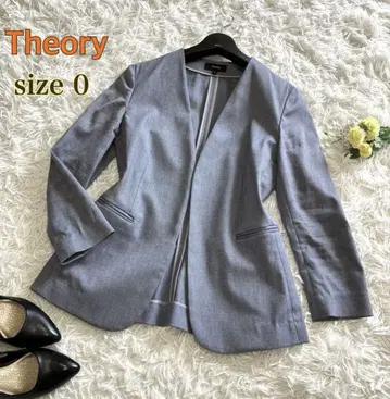 Theory 노카라 자켓 사이즈 0 LINDRAYIA 1