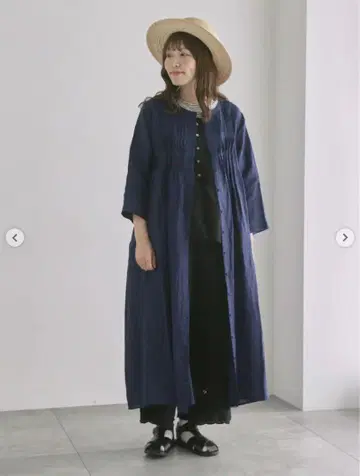 린넨 핀턱 원피스