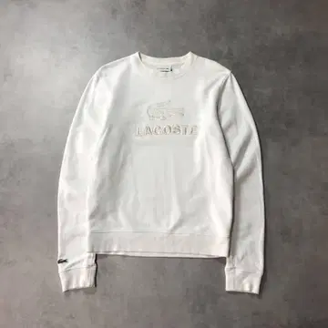 GQ3398 LACOSTE : 빅 로고 맨투맨 2 화이트 계열