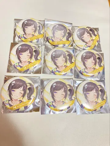 니지산지 TRAINING GOODS 캔뱃지 9개 세트 하야카와 소
