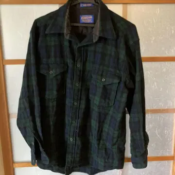 펜들턴 PENDLETON 체크 울 셔츠 구제 의류 그린