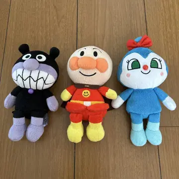 호빵맨 봉제 인형 3체 세트