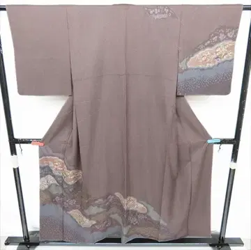 기모노 츠케사게 츠케사게 호몬기 자수 순수 실크 리사이클 중고 MZ03