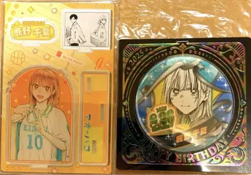 푸른상자 생일 캔뱃지 명장면 디오라마 피규어 시카노 치나츠 2종 세트