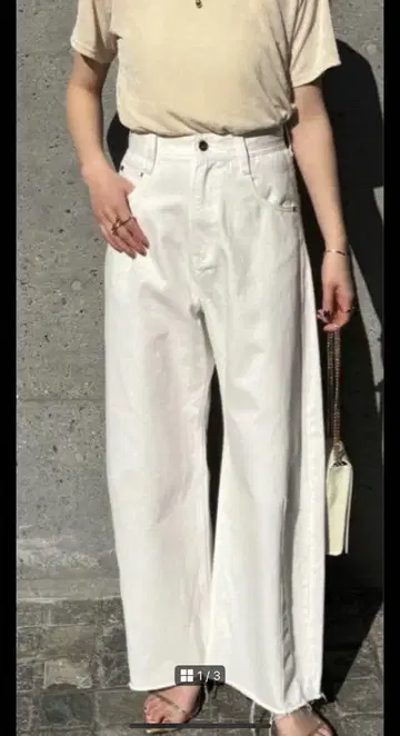 Q.anos/큐어노스 블루쥬 데님 사이즈 0 콜라주