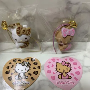Sanrio Hello kitty 레오파드 무늬 키티 마스코트 스트랩2
