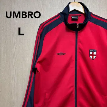 UMBRO 트랙 자켓 L 레드 자수 로고