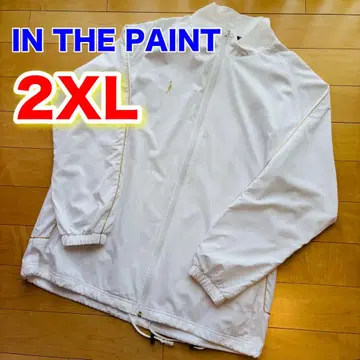 IN THE PAINT 나일론 자켓 2XL 화이트 긴팔 집업