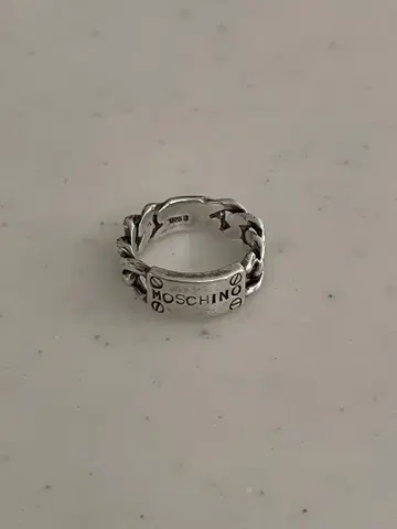 MOSCHINO 빈티지 실버 반지