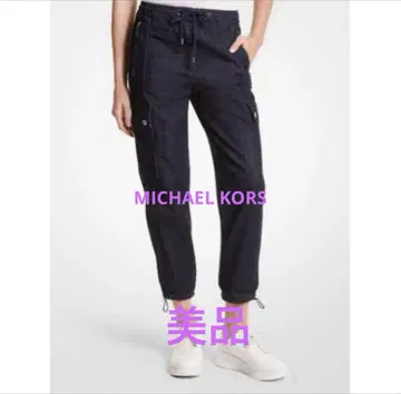 새상품급 MICHAEL KORS 인디고 워시 데님 트랙 팬츠