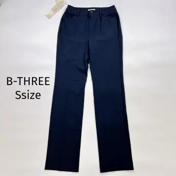 미사용 B-THREE 슬림 레그 스트레치 팬츠 네이비 30 S 상당