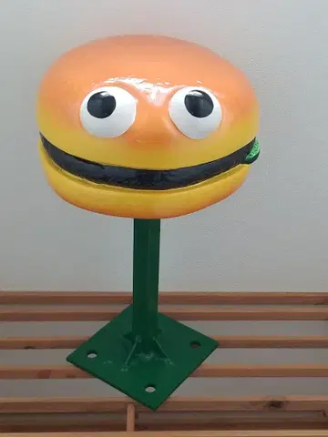 햄버거 패치 동상 스탠드