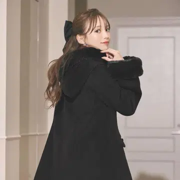 미셸 마카롱 A라인 코트