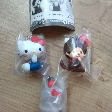 몬치치 x 헬로키티 메지루시 액세서리