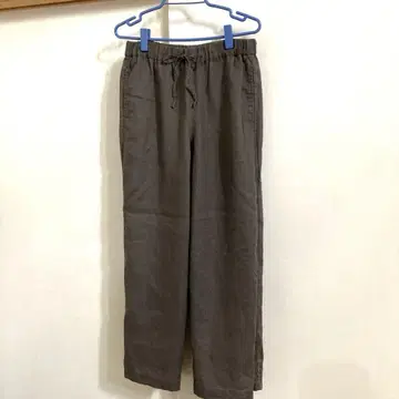 무인양품 MUJI 프렌치 린넨 와이드 팬츠 L