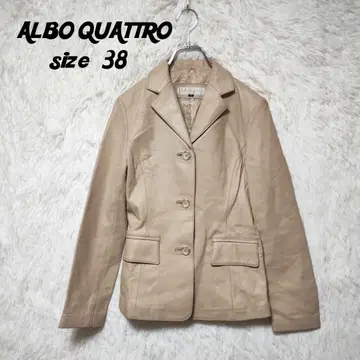 ALBO QUATTRO 가죽 자켓 양가죽 38 M