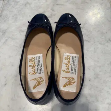 파르팔레 라운드토 플랫 발레 슈즈 네이비 39 (24.5cm)