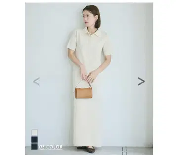 [ HARUKA DESIGN ] 반팔 폴로 맥시 원피스