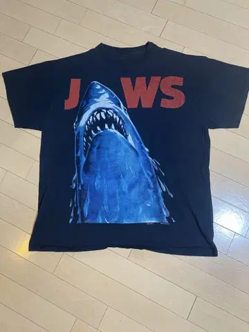 jaws 셔츠 소매 밑단 싱글 스티치 (블랙)