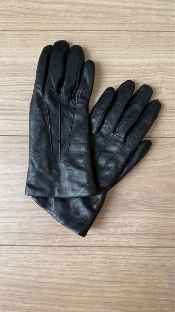 가죽 캐시미어 장갑 사이즈 7 블랙