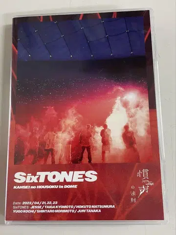 SixTONES/ in DOME (3매 세트) 초회반 DVD