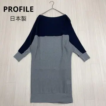 PROFILE 프로필 돌먼 슬리브 니트 튜닉