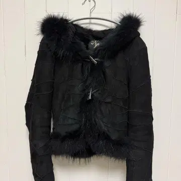 another edition 퍼 무스탕 자켓 블랙