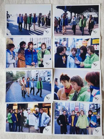 아라시 집합 미국 NY 공식 샵 사진 8장 세트 1 구 로고